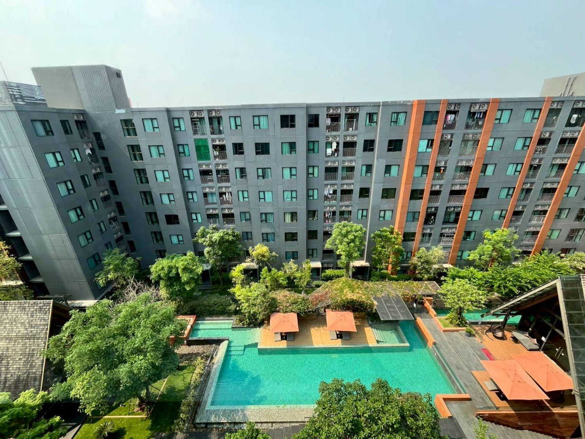 รูป ให้เช่า Escent ville condo เอสเซ็นท์ วิลล์ ติดเซ็นทรัลเฟส วิวสระว่ายน้ำ และสวน - รูปที่ 6/23