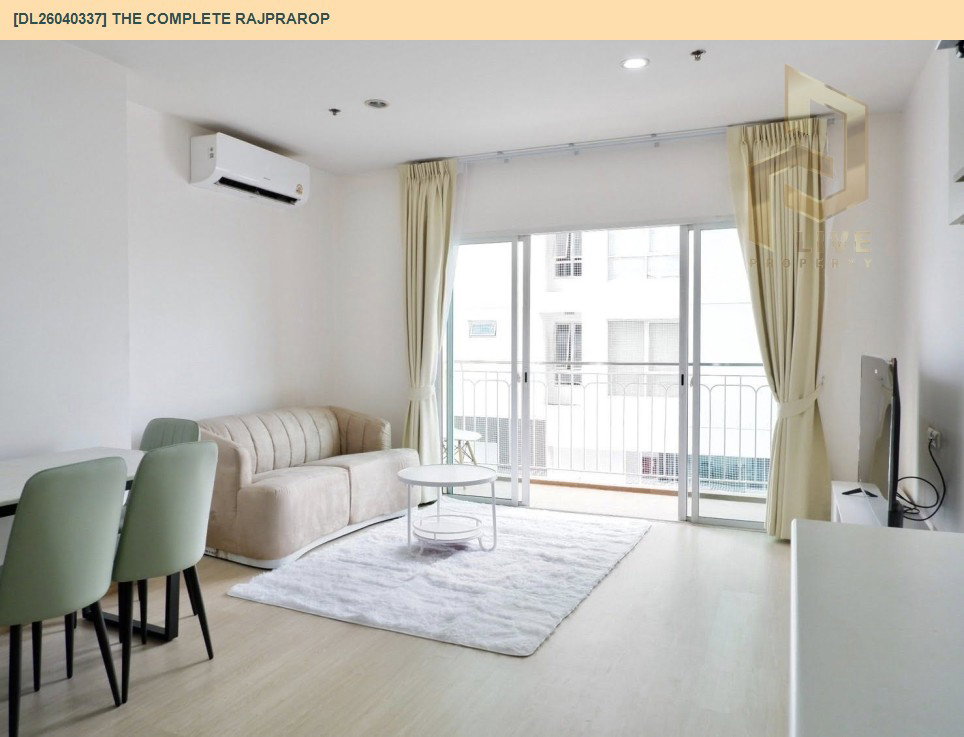 รูป DL26040337 ให้เช่าคอนโด เดอะ คอมพลีท ราชปรารภ (The Complete Rajprarop) ใกล้ BTS อนุสาวรีย์ชัยสมรภูมิ พร้อมเข้าอยู่ โทรด่วน 0842740999 LineID @523dslwi - รูปที่ 2/11