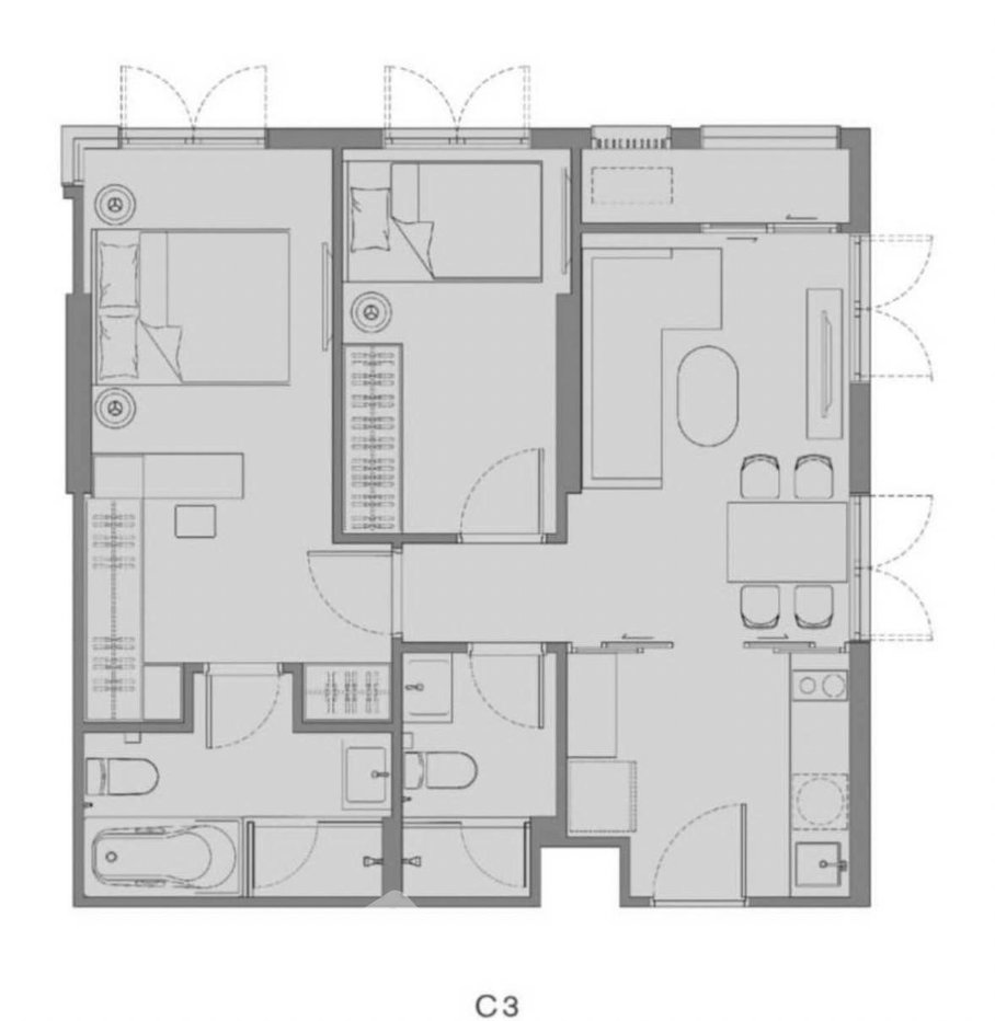 รูป คอนโด 2-ห้องนอน ที่ แชปเตอร์ ทองหล่อ 25 ใกล้ ทองหล่อ (ID 2797279) - รูปที่ 7/8