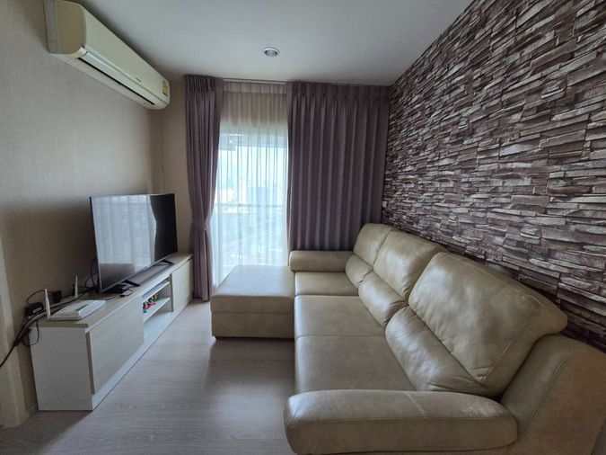 ขายห้องคอนโดราคาดีที่สุด ห้องมุม ชั้น 23 ขนาด 45.6 ตรม. แบบ 2 ห้อนนอน คอนโด Aspire Sathorn-Taksin Timber Zone (แอสปาย สาทร-ตากสิน ทิมเบอร์ โซน)