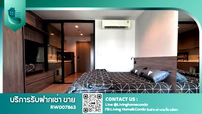 Condos for rent : For Rent: Life Asoke Rama 9, beautifully decorated room, fully furnished, ready to move in. Near MRT Rama 9 and Airport Link Makkasan.-RW007863