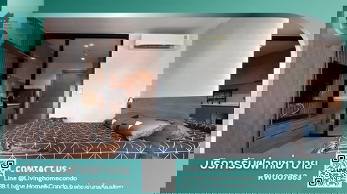  ให้เช่า Life Asoke rama9 ห้องบิวท์อิน แต่งสวย ชั้นสูง ตกแต่งครบ พร้อมเข้าอยู่ ใกล้รถไฟฟ้า MRTพระราม9 AirportLinkมักกะสัน -RW007863