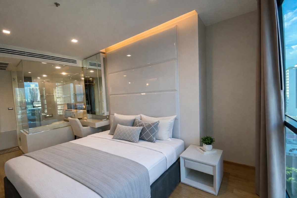 รูป 🍀🍀🍀modern room💙ให้เช่า📍 ดิ แอดเดรส สาทร 🌹🌹 (Line:@rent2022) พร้อมเข้าอยู่ ✨ A07980 - รูปที่ 3/12