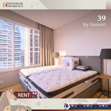  เช่าคอนโด💫 39 by Sansiri ใกล้ BTS พร้อมพงษ์ 59K 2นอน 80ตรม 🌃 ชั้นสูง ห้องสวย วิวไม่บล็อก 