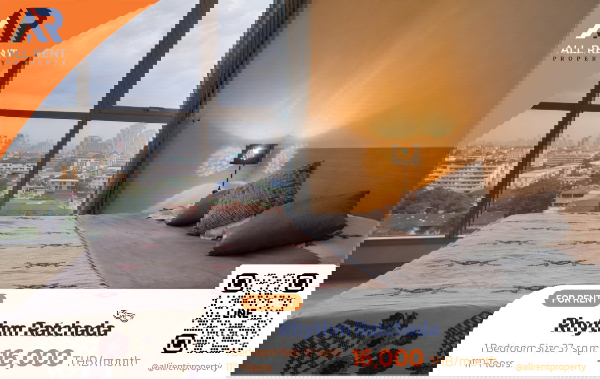 picture 🔥 Amazing value! Rhythm Ratchada - beautiful rooms, great location, easy to rent out, right next to MRT Ratchada - 1/19