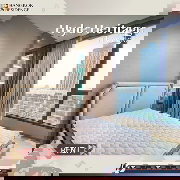  Condo for Rent 💎Hyde Heritage Thonglor🌠90K, 2BR, 78 sqm, Rare Beautiful Unit  with Unblocked View 