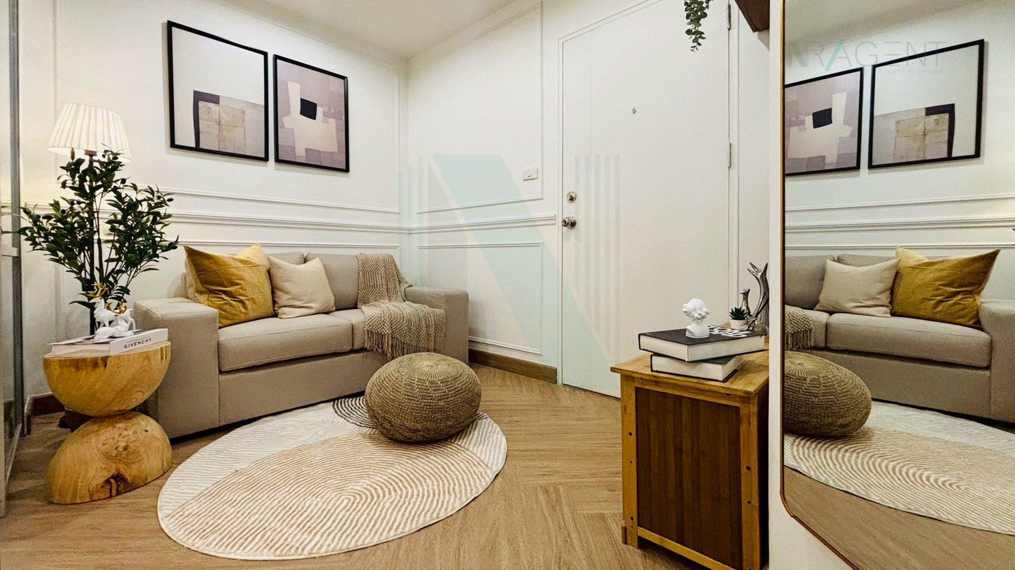 รูป ขายคอนโด ลุมพินี วิลล์ อ่อนนุช 46 อาคาร E ชั้น 8 1 ห้องนอน ขนาด 23 ตรม ใกล้ Seacon Square - รูปที่ 6/8