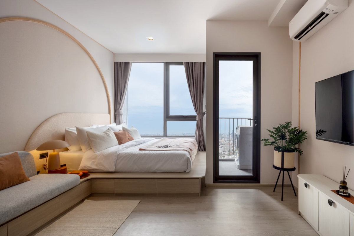 รูป ให้เช่า สตู ตกแต่งครบ ชั้นสูง พร้อมเข้าอยู่ - รูปที่ 2/11