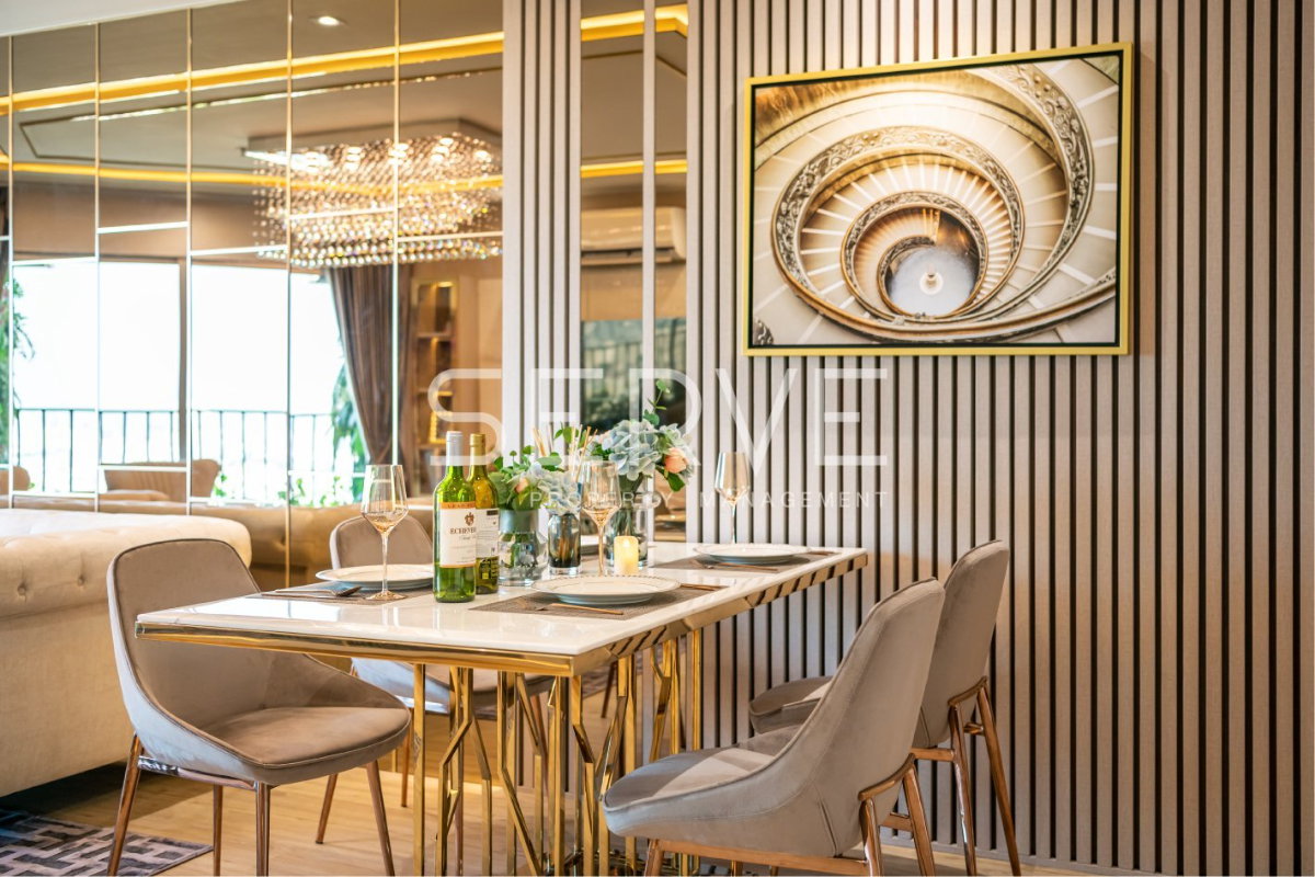 รูป 🔥95K- ห้องดูเพล็กซ์ 3นอน มีอ่างอาบน้ำ แต่งหรู ชั้นสูงสุดๆ 30+ วิวดีมาก เฟอร์จัดเต็ม พร้อมอยู่ คอนโดทำเลดี ใกล้ MRT พระราม 9 @ Belle Grand Rama 9 - รูปที่ 10/12