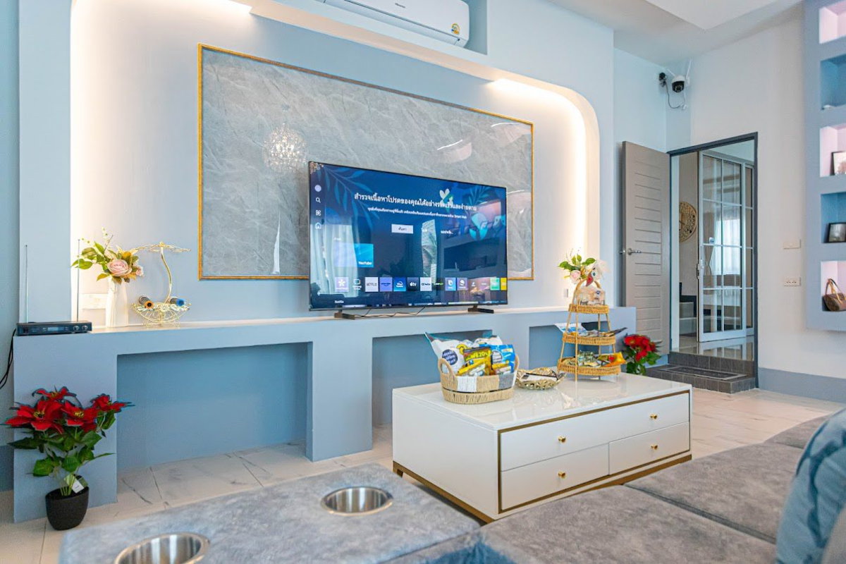 รูป 🏡 พูลวิลล่าให้เช่า หนองจ๊อม | 4 ห้องนอน บ้านหรู เฟอร์ครบ พร้อมสระส่วนตัว - รูปที่ 9/33