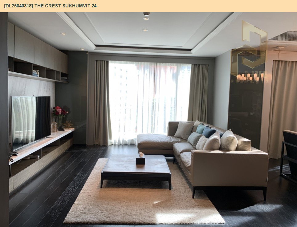 รูป DL26040318 ให้เช่าคอนโด เดอะ เครสท์ สุขุมวิท 24 (The Crest Sukhumvit 24) ใกล้ BTS พร้อมพงษ์ พร้อมเข้าอยู่ โทรด่วน 0656133286 LineID @534wlwof - รูปที่ 2/14