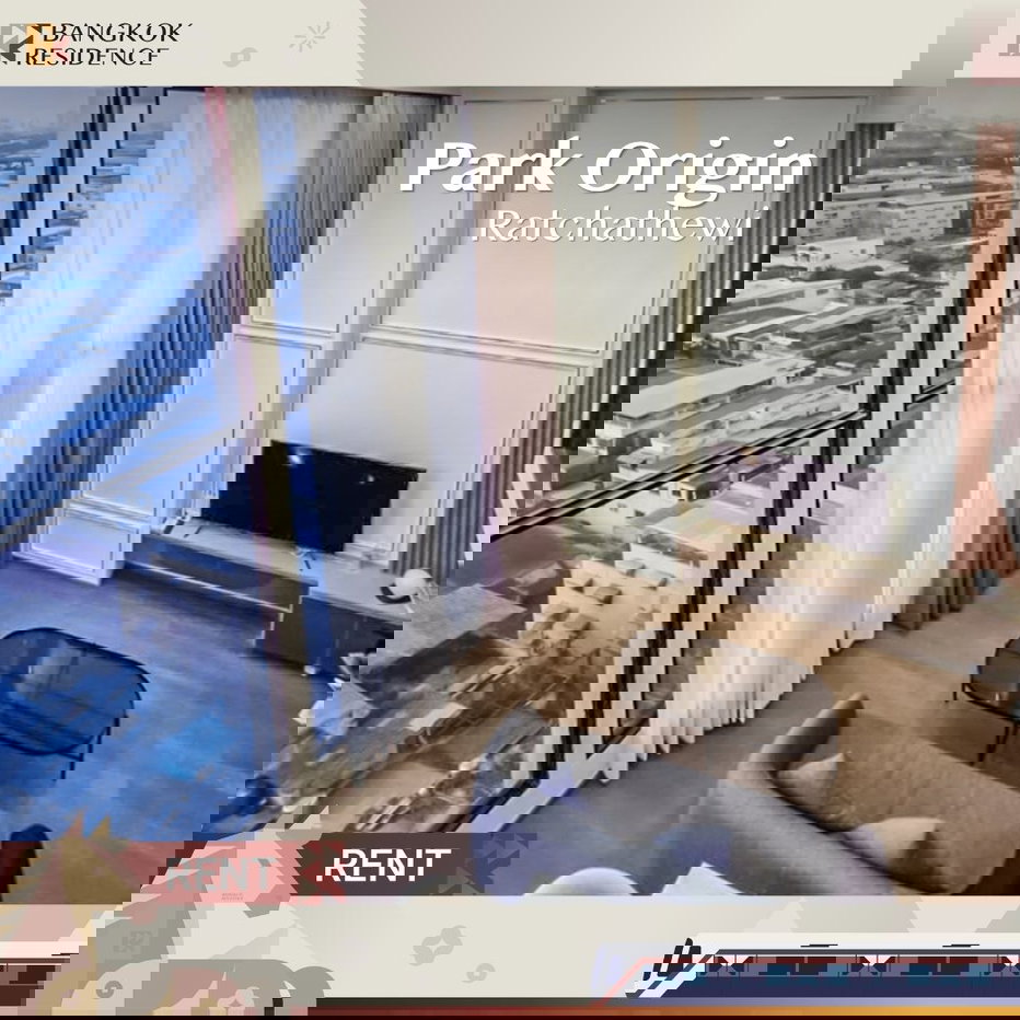 รูป เช่าคอนโด 🤍 Park Origin Ratchathewi ใกล้ BTS ราชเทวี 55K 2นอน 60ตรม 🌠 ห้องสวย เฟอร์ครบ วิวเมือง - รูปที่ 1/6