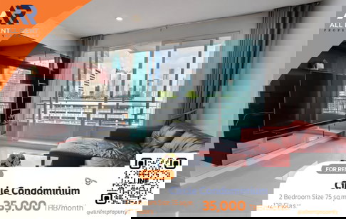 For rent immediately 🔥 Circle Condominium, near MRT and ARL, convenient transportation, beautiful room, Asoke-Phetchaburi area, ready to move in.