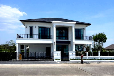 บ้านเดี่ยว เชียงใหม่ : ขายพูลวิลล่าสร้างใหม่ 5 ห้องนอน 6 ห้องน้ำ พร้อมสระว่ายน้ำระบบเกลือ โซนกาดฝรั่ง หางดง-เชียงใหม่ (H417) T.0946511456