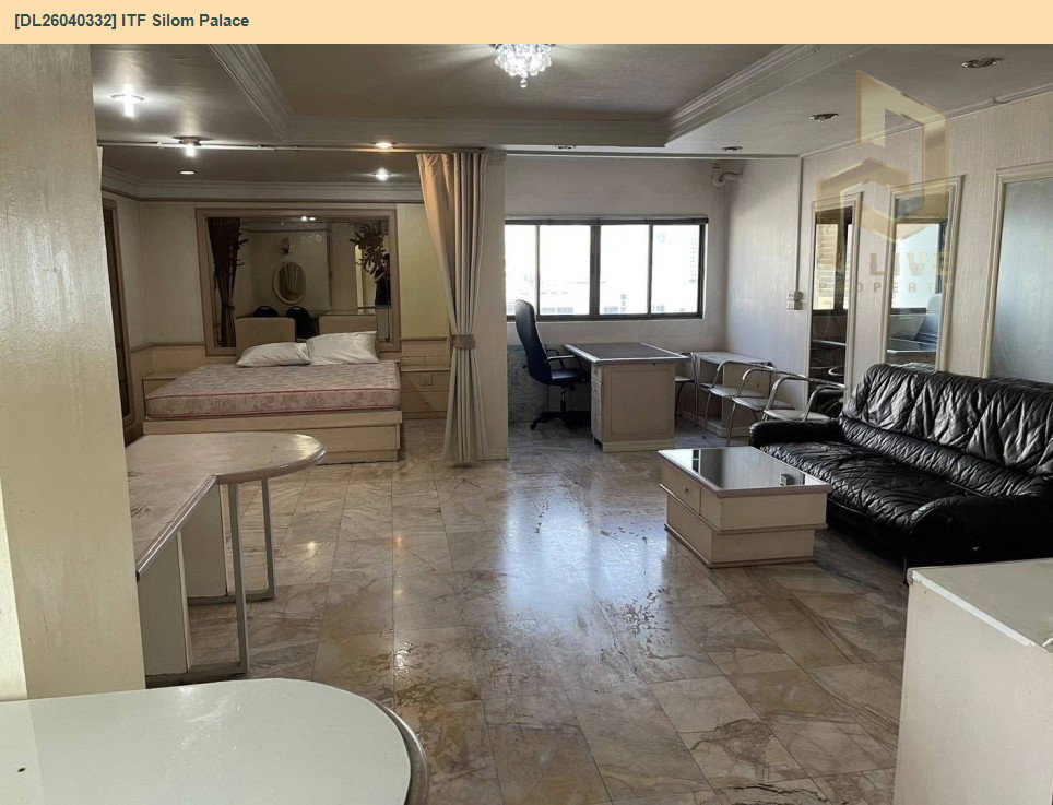 รูป DL26040332 ให้เช่าคอนโด ไอทีเอฟ สีลม พาเลส (ITF Silom Palace) ใกล้ BTS ศาลาแดง พร้อมเข้าอยู่ โทรด่วน 0800343450 LineID @655ebbvc - รูปที่ 2/4
