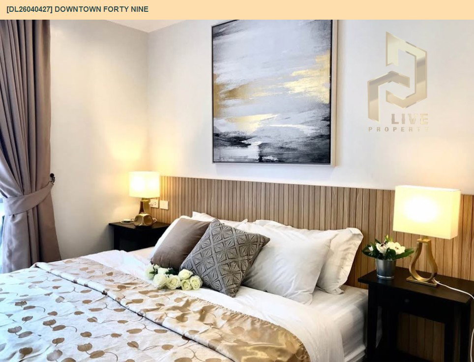 รูป DL26040427 ให้เช่าคอนโด ดาวทาวน์ โฟร์ตี้ไนน์ (Downtown Forty Nine) ใกล้ BTS ทองหล่อ พร้อมเข้าอยู่ โทรด่วน 0800343450 LineID @655ebbvc - รูปที่ 6/8