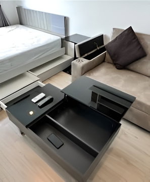 P-127707 วิวเมือง! ไอดีโอ วุฒากาศ สตูดิโอ 21 ตร.ม. พร้อมเฟอร์ฯครบ! ใกล้ BTS วุฒากาศ | Line Id: @easythaihome | 085-592-2897