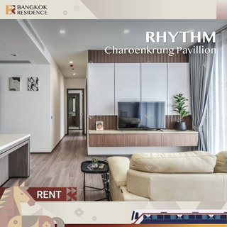 รูปภาพ  Condo for Rent ⭐ RHYTHM Charoenkrung Pavilion, near Charoenkrung 🌠 80K 2BR 100 sqm, High Floor with Great View 