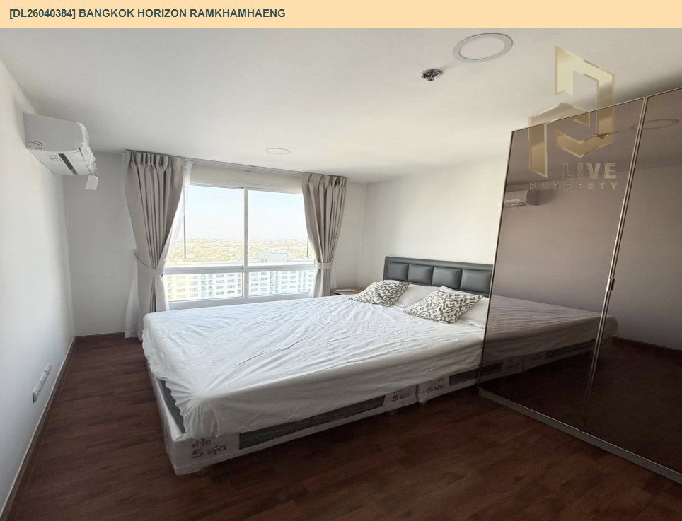 รูป DL26040384 ให้เช่าคอนโด แบงค์คอก ฮอไรซอน รามคำแหง (Bangkok Horizon Ramkhamhaeng) ใกล้ ARL หัวหมาก พร้อมเข้าอยู่ โทรด่วน 0800343450 LineID @655ebbvc - รูปที่ 7/8