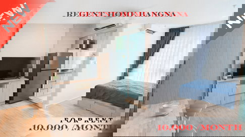 🍀🍀 Cozy room🍀 ให้เช่า📌 รีเจนท์ โฮม บางนา (Line:@rent2022)BTS บางนา ✨พร้อมเข้าอยู่  ✨ A10033