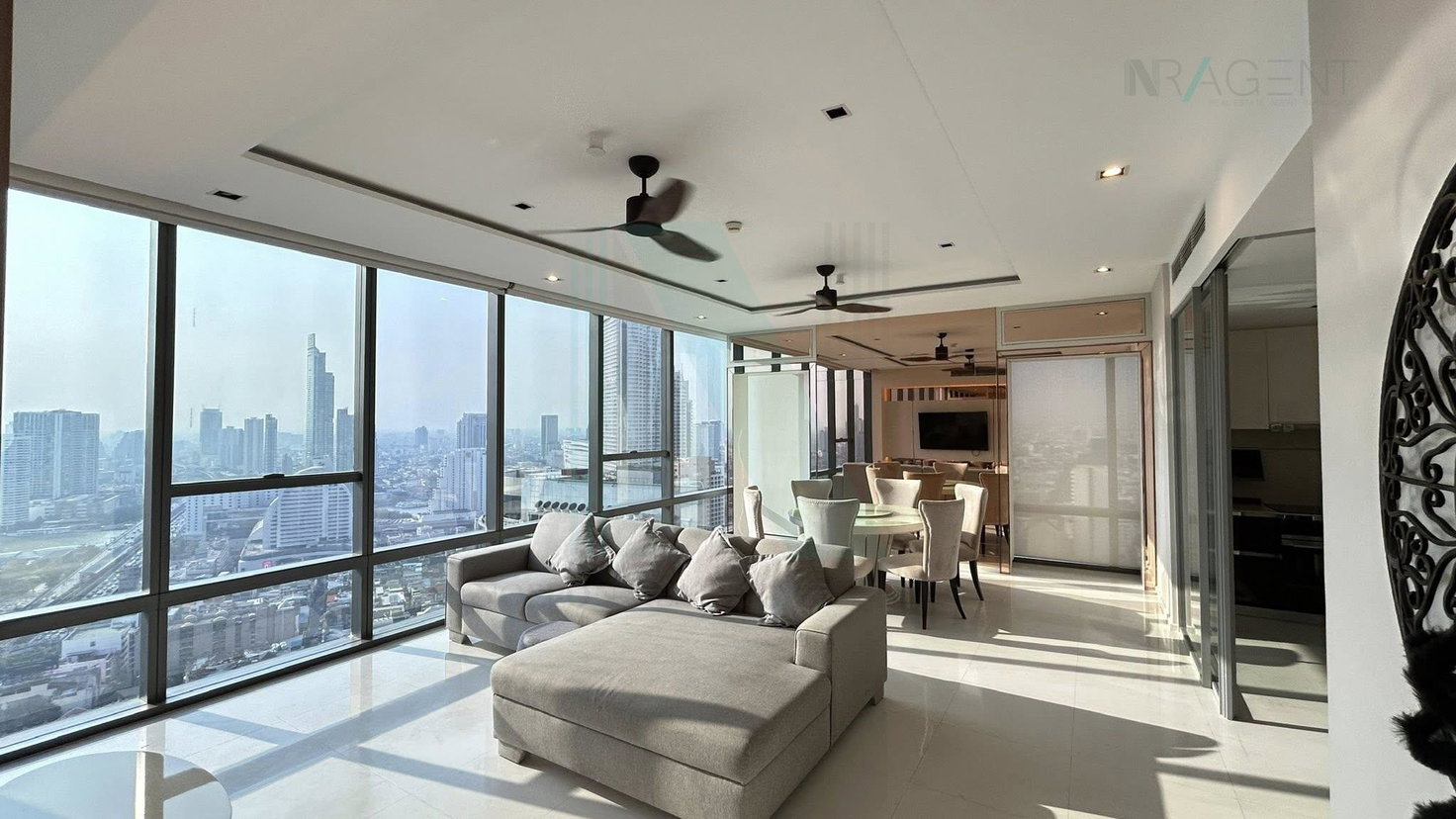 รูป 🎉 ให้เช่าคอนโด เดอะ แบงค็อค สาทร อาคาร 1 ชั้น 34 2 ห้องนอน ขนาด 120 ตรม ใกล้ โรงเรียนกรุงเทพคริสเตียน - รูปที่ 4/8