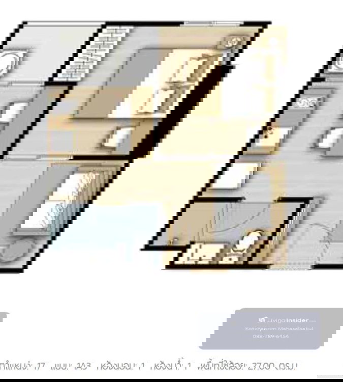 รูป ✨ เดอะ พาร์คแลนด์ เพชรเกษม 56 ห้อง 1 ห้องนอน ชั้น 31 วิวสูง ใกล้ MRT เพียง 12,000 บาท/เดือน 🇬🇧 English - รูปที่ 14/33