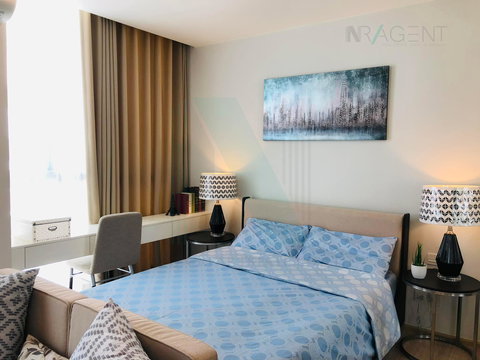 🚩 For Rent Condo NOBLE REVOLVE RATCHADA 2 Building 1, Floor 22,2 bed room, Room size 53.00 sqm