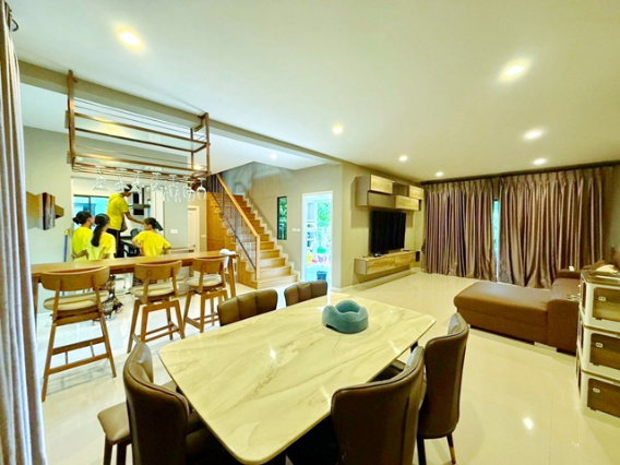 รูป บ้านเดี่ยว 2 ชั้น 45 ตร.วา.180 ตร.ม. ใกล้ แม็คโคร บางนา 900 ม. บางนา-สุวรรณภูมิ ถ.กิ่งแก้ว 3 นอน 3 น้ำ ซัมมิท วินด์มิลล์ กอล์ฟคลับ 900ม. - รูปที่ 2/8