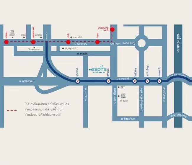 รูป ให้เช่า คอนโด แอสปาย วุฒากาศ BTS วุฒากาศ BTS wutthakad  550 เมตร - รูปที่ 14/15