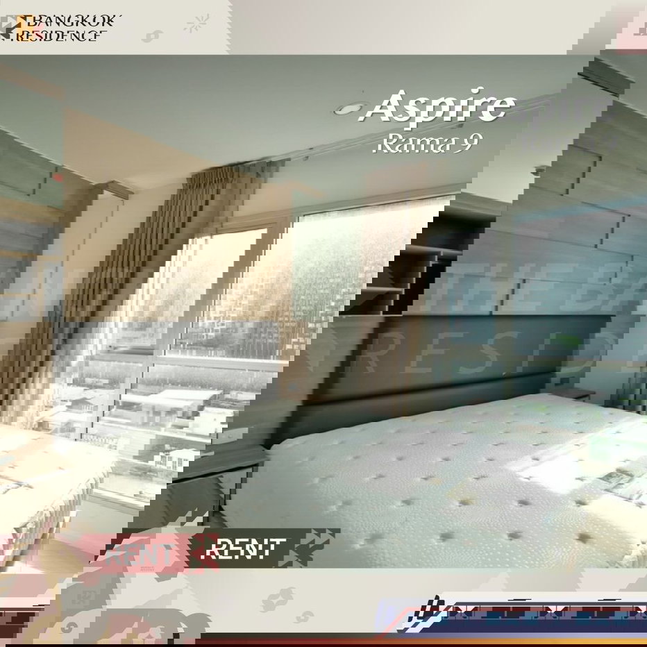 รูป เช่าคอนโด 🔥 Aspire Rama 9 ใกล้ MRT พระราม 9 23k 2นอน 49 ตร.ม. 🌃 ห้องสวย รีโนเวทใหม่ - รูปที่ 1/9