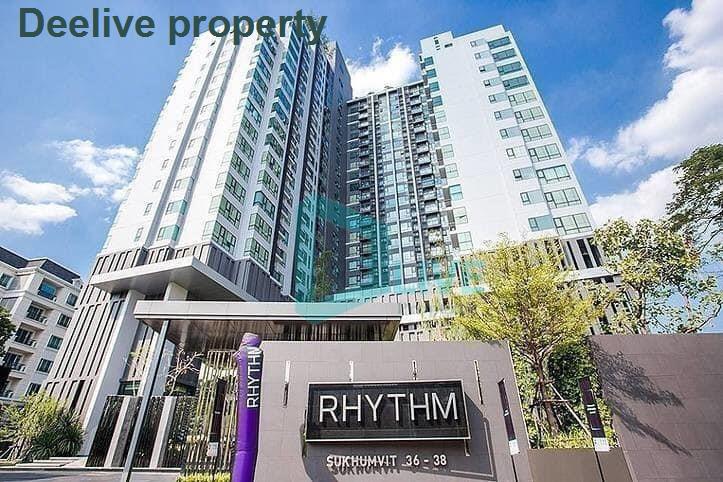 รูป DL003717 ให้เช่าคอนโด ริทึ่ม สุขุมวิท 36 - 38 (Rhythm Sukhumvit 36 - 38) ใกล้ BTS ทองหล่อ พร้อมเข้าอยู่ โทรด่วน 0656133286 LineID @534wlwof - รูปที่ 8/8