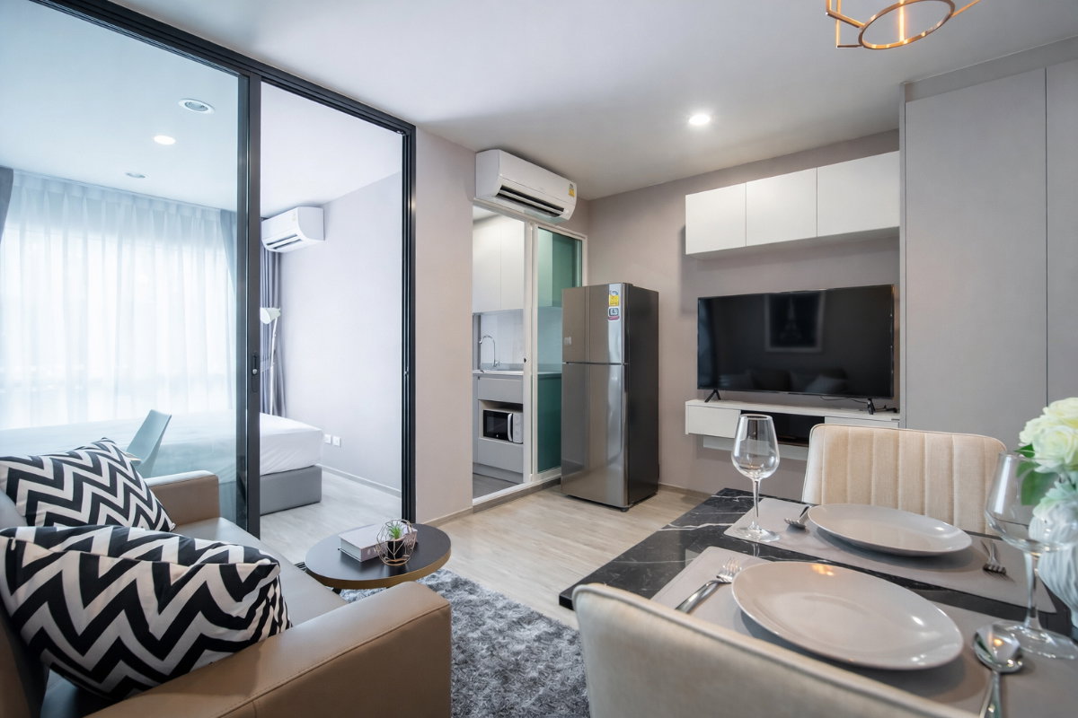 รูป 🍀🍀 Fully furnished💝 ให้เช่า📌 รีเจ้นท์ โฮม สุขุมวิท 97/1 (Line:@rent2022)BTS บางจาก✨พร้อมเข้าอยู่  ✨ A01873 - รูปที่ 4/11