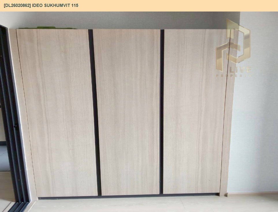 รูป M DL26020862 ให้เช่า คอนโด ไอดีโอ สุขุมวิท 115 (IDEO SUKHUMVIT 115 ) พร้อมเข้าอยู่ โทรด่วน 0638692663 LineID@257sxzzu - รูปที่ 7/12