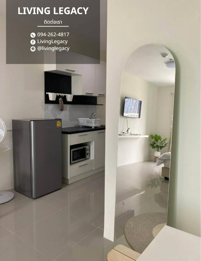 รูป SOFS7B ให้เช่าคอนโด Asakan Place Srinakarindra 30 ตร.ม. ชั้น 22 line id : @livinglegacy - รูปที่ 9/10