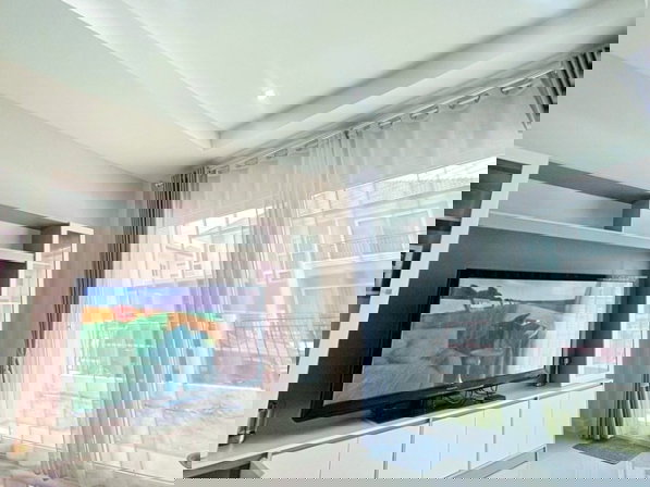 รูป ม.เทคโนโลยีมหานคร บิ๊กซี หนองจอก 400 ม.ให้เช่าบ้าน 4 นอน 3 น้ำ ใกล้แม็คโคร 800 ม. 50 ตร.วา. 200 ตร.ม. บ้านเดี่ยว 2 ชั้น ตลาดหนองจอก 1 กม. - รูปที่ 6/8