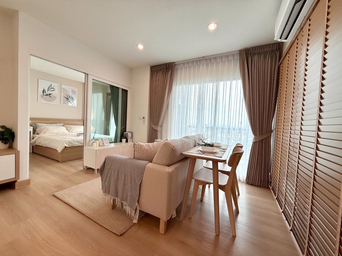 รูป ขายด่วน ห้องสไตล์มินิมอล รีโนเวทใหม่ทั้งห้อง The Key แจ้งวัฒนะ The Key Changwattana ทำเลศักยภาพใกล้รถไฟฟ้าสถานีศรีรัชเพียง 50 เมตร ของครบพร้อมเข้าอยู่ - รูปที่ 1/14