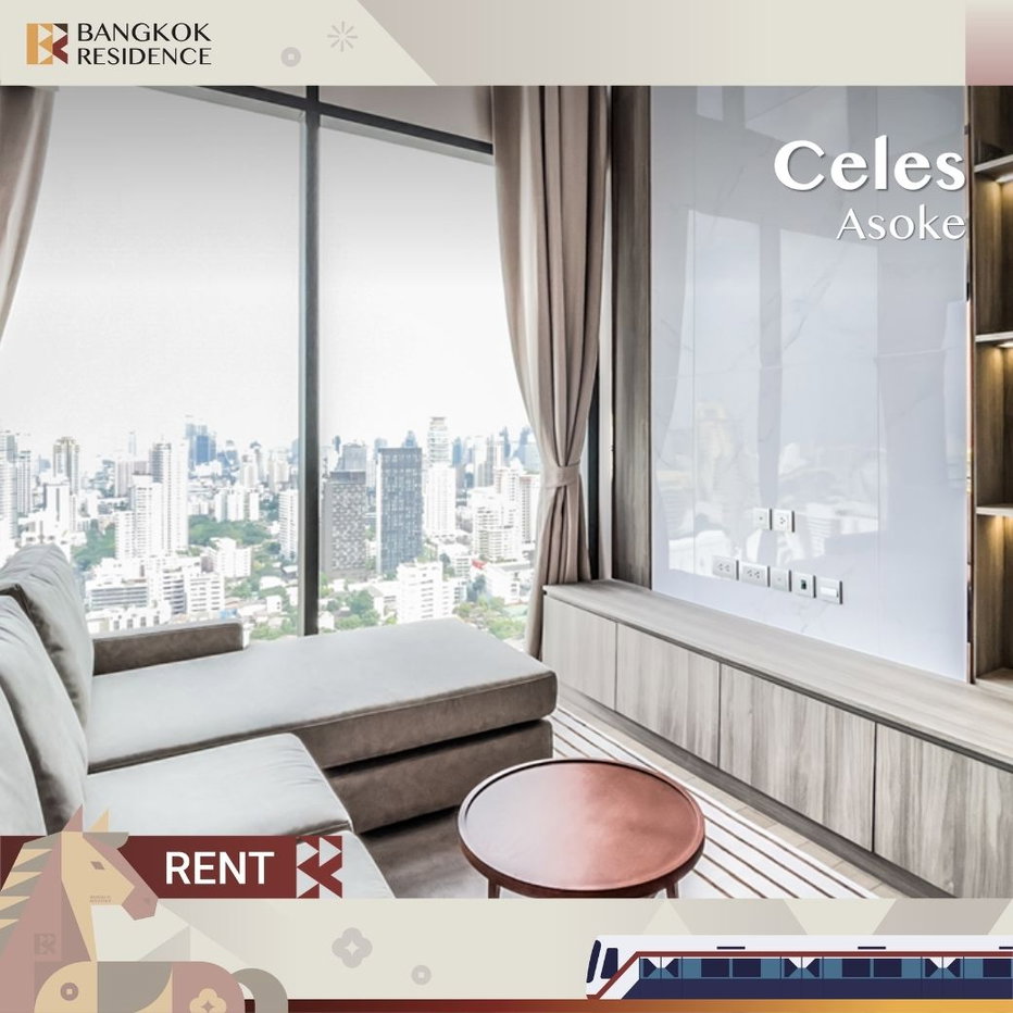 picture Condofor Rent 💎 Celes Asoke, Beautiful & Luxury Duplex Unit 💎100K 2BR 90sqm 🌃 - 1/9