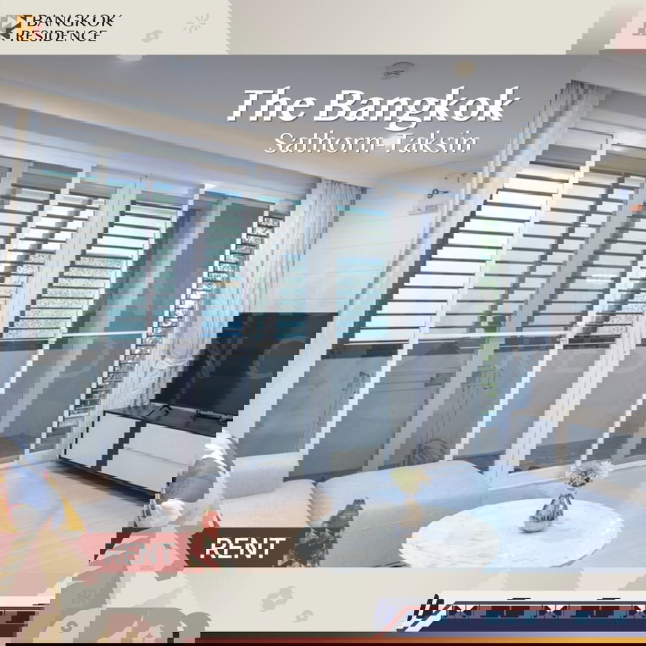 รูป เช่าคอนโด ⚡️ The Bangkok Sathorn-Taksin ใกล้ BTS กรุงธนบุรี 💛 30k 2นอน 72 ตร.ม. ห้องสวย เฟอร์ครบ   - รูปที่ 1/8