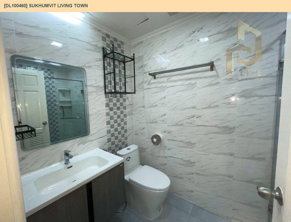 รูป DL100460 ให้เช่าคอนโด สุขุมวิท ลิฟวิ่ง ทาวน์ (Sukhumvit Living Town) ใกล้ MRT เพชรบุรี พร้อมเข้าอยู่ โทรด่วน 0656259498 LineID @257sxzzu - รูปที่ 6/7