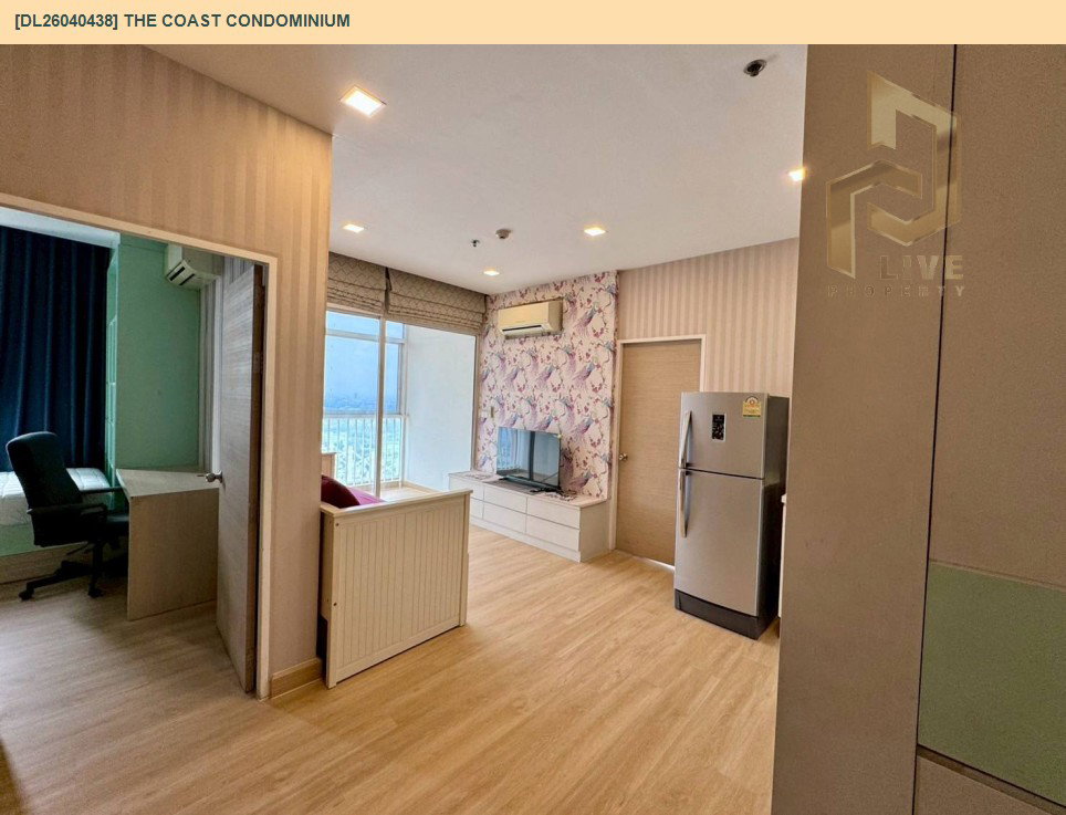 รูป DL26040438 ให้เช่าคอนโด เดอะ โคสต์ คอนโดมิเนียม (The Coast Condominium) ใกล้ BTS บางนา พร้อมเข้าอยู่ โทรด่วน 0656133286 LineID @534wlwof - รูปที่ 2/8