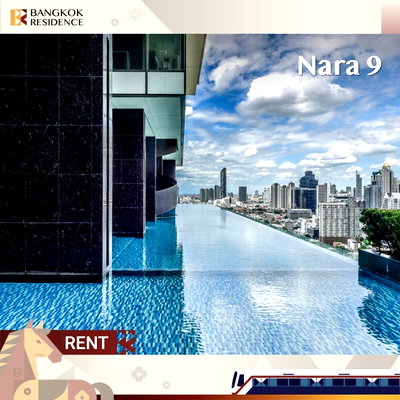 คอนโดให้เช่า :  เช่าคอนโด 🌃 Nara 9 ใกล้ BRT อาคารสงเคราะห์ 🌠 25K 1นอน 55 ตร.ม. ห้องสวย วิวดี 