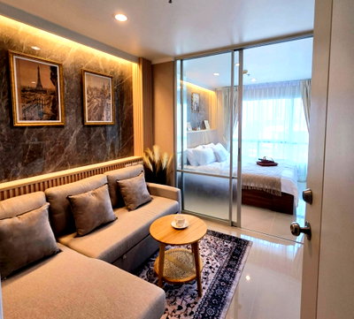 Condos for sale : KT0378🌴1Bedroom 26sqm Floor7 TowerA Fully furnished⛵Lumpini Ville Naklua-Wongamat🏖️Pattaya-NaKlua