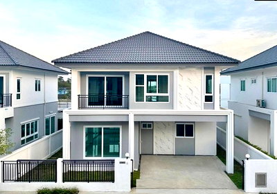 เช่าบ้านเดี่ยว เขตหนองจอก : ม.เทคโนโลยีมหานคร บิ๊กซี หนองจอก 400 ม.ให้เช่าบ้าน 4 นอน 3 น้ำ ใกล้แม็คโคร 800 ม. 50 ตร.วา. 200 ตร.ม. บ้านเดี่ยว 2 ชั้น ตลาดหนองจอก 1 กม.