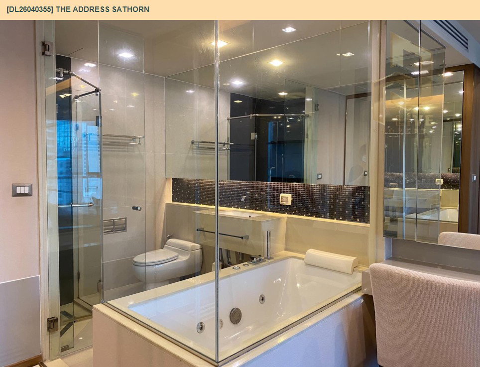รูป DL26040355 ให้เช่าคอนโด ดิ แอดเดรส สาทร (The Address Sathorn) ใกล้ BTS เซ็นต์หลุยส์ พร้อมเข้าอยู่ โทรด่วน 0638692663 LineID @655ebbvc - รูปที่ 7/10