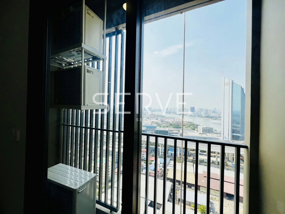 รูป 🔥15K- ห้องใหม่ 2นอน แต่งสวย ชั้นสูงสุดๆ30+ วิวแม่น้ำ เฟอร์แน่น พร้อมอยู่ คอนโดใหม่ติดริมแม่น้ำ ทำเลดีๆ ใกล้พระราม 3 ,สาทร @ Nue Riverest Ratburana - รูปที่ 9/10