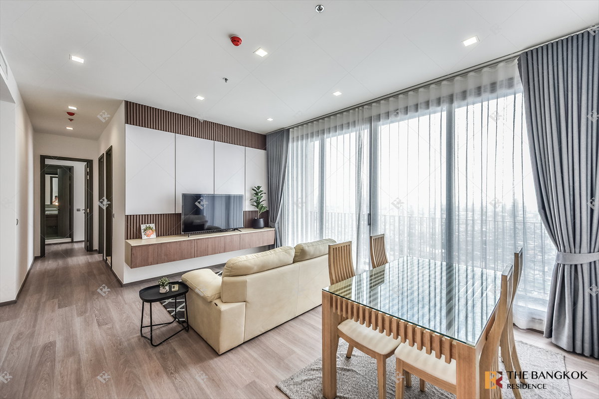 picture  Condo for Rent ⭐ RHYTHM Charoenkrung Pavilion, near Charoenkrung 🌠 80K 2BR 100 sqm, High Floor with Great View  - 6/10