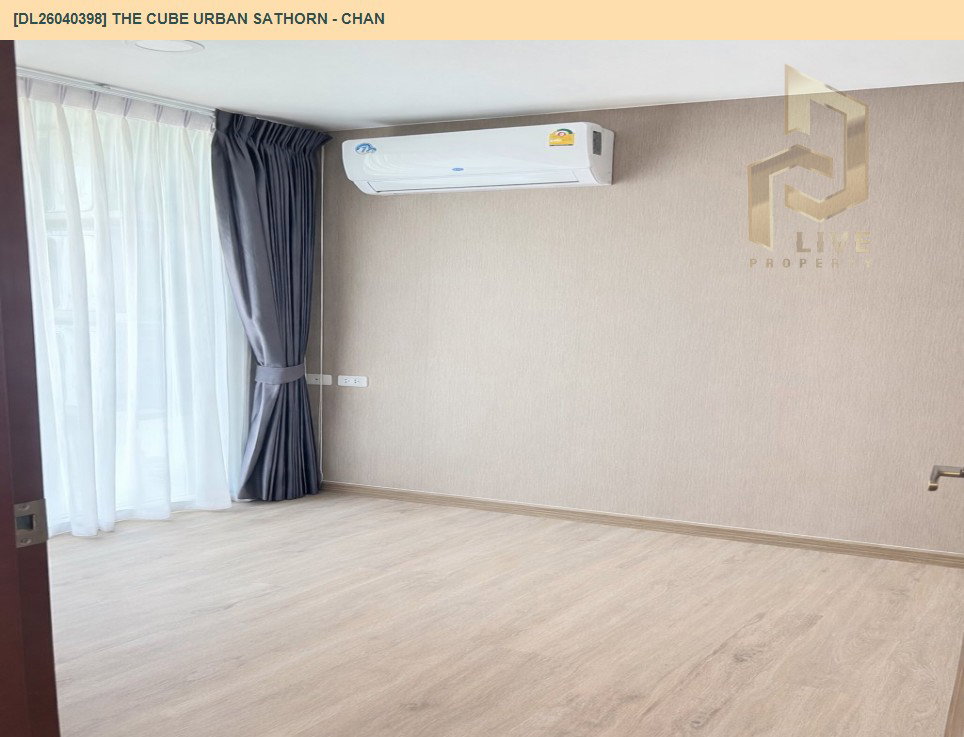 รูป DL26040398 ให้เช่าคอนโด เดอะคิวบ์ เออร์เบิน สาทร - จันทน์ (The CUBE Urban Sathorn - Chan) ใกล้ BTS สุรศักดิ์ พร้อมเข้าอยู่ โทรด่วน 0800343450 LineID @655ebbvc - รูปที่ 3/12