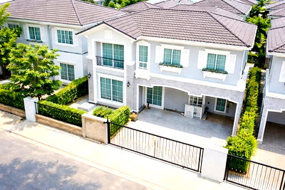 เช่าบ้านเดี่ยว เทสโก้โลตัส ศรีนครินทร์ : พร้อมเฟอร์ฯครบ 40ตร.ว. 180ตร.ม.อิมพีเรียล เวิลด์ สำโรง 1.1 กม. สุขุมวิท113 บ้านหรูหรา 2ชั้น 4นอน BTS สำโรง 800ม. วัดด่านสำโรง 3น้ำ