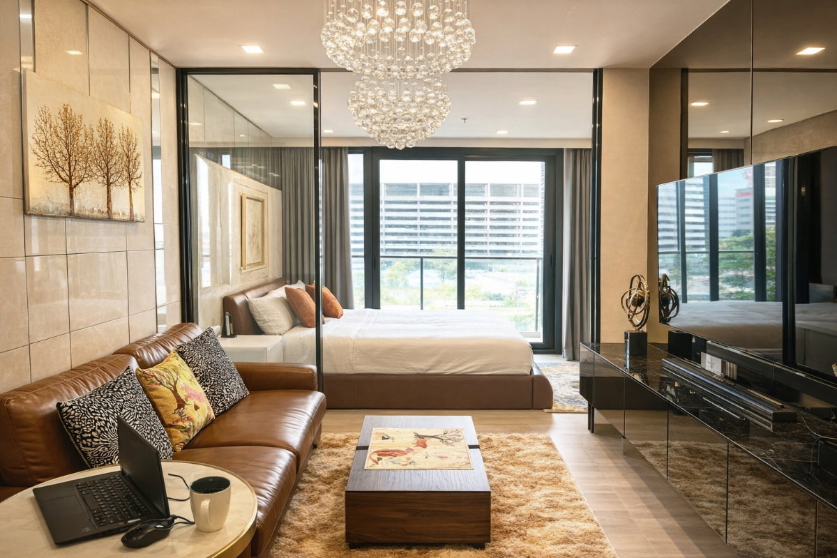 รูป ห้องใหญ่ 36 ตร.ม. ทำเลฮอต พร้อมเข้าอยู่ One9Five Asoke - รูปที่ 10/10