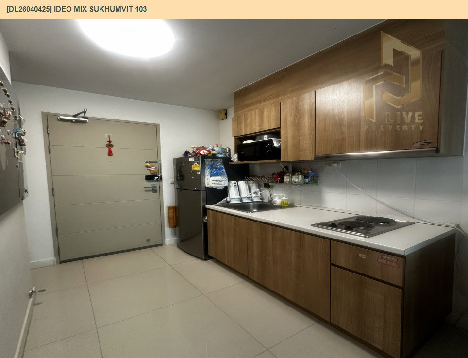 รูป DL26040425 ให้เช่าคอนโด ไอดีโอ มิกซ์ สุขุมวิท 103 (IDEO Mix Sukhumvit 103) ใกล้ BTS อุดมสุข พร้อมเข้าอยู่ โทรด่วน 0653619502 LineID @897iyzll - รูปที่ 2/6